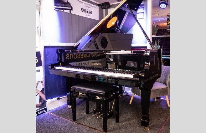 Steinhoven SG148 Polished Ebony Display Model Baby Grand Piano All Inclusive Package - Image 4